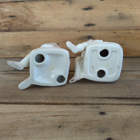 Vintage Boy and Girl with Animals Ceramic Figures Goose Dog - Picture 8 of 11